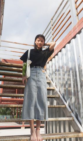 [Pary学生模拍] No.036 莹莹赤脚游玩创意产业园 [145P]