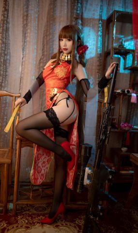 可爱人气Coser面饼仙儿 DSR50 红牡丹 [29P]