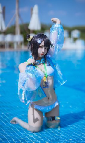 二佐Nisa – 泰拉夏日纪事 方舟羽毛笔泳装[25P]