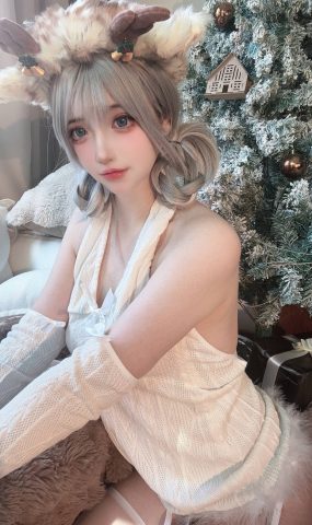 疯猫ss  圣诞特典&白色毛衣[71P]