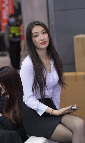 魔镜街拍 NO.172-黑丝展会模特[88P]