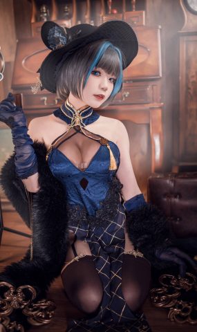 王胖胖u  – 柴郡旗袍[19P]