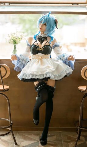 蠢沫沫 – 甘雨女仆[13P]