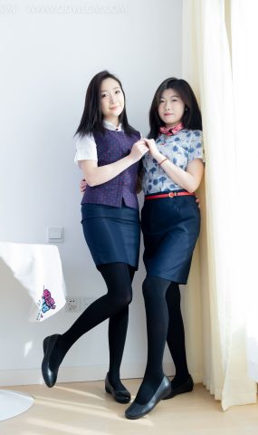 勿恋传媒 NO.2232 恬恬&樱桃-皮鞋、厚黑丝、裸足、空姐至服[150P]