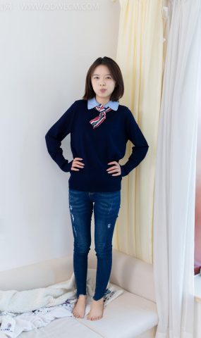 勿恋传媒 NO.2354 小悦-帆布鞋、白棉袜、裸足[110P]