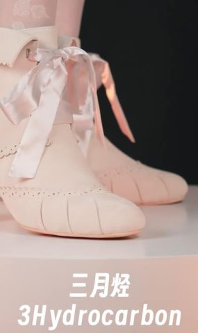 芝士好椰 NO.058 – 复古中跟 秋田原创 cla系优雅短靴[36P]