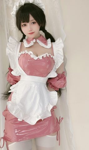 小仓千代w – 粉色漆皮女仆[29P]