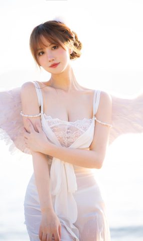 念雪ww – 海边神明少女[50P]