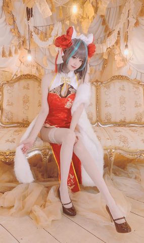 千阳(ちよ) – 柴郡旗袍cos[9P]