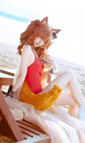 Tsuki_月隐 – 安杰丽娜泳装[44P]