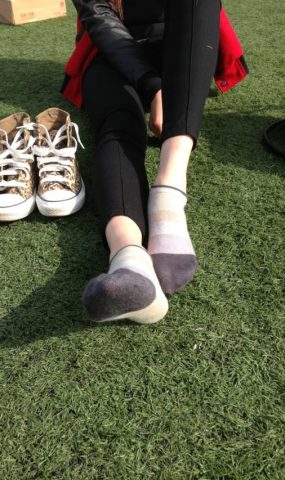 织梦行影@NO.019-第十九期 操场棉袜帆布鞋（豹纹）[45P]