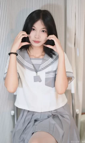 凝思摄影 NO.038 沅沅-jk至服、连裤白丝、小皮鞋[148P]