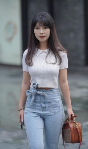 唯美街拍 NO.1140  高腰牛仔僅身褲美女 [119P]