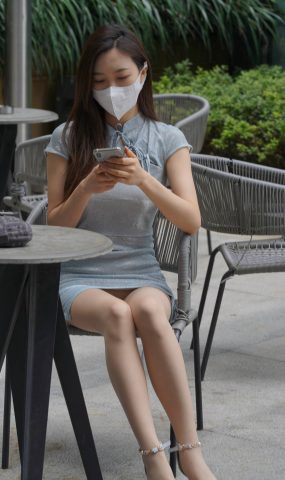 唯美街拍 NO.841 气质优雅的旗袍长腿小解解（1） [110P]