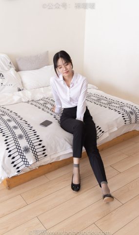 [BoBoSocks袜啵啵]NO.085 小甜豆-平底鞋、短灰丝、短肉丝[140P]