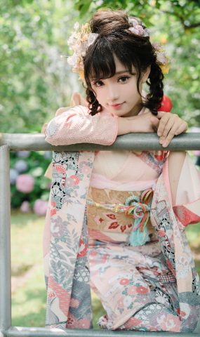 花柒Hana – 绣球花和服[18P]