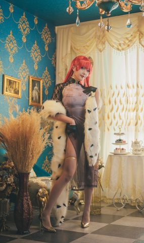 源纱希喵喵喵 – 君主旗袍[16P]