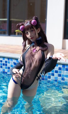 九曲Jean – 紫式部泳装[12P]