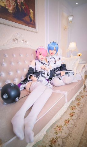 微博人气小解解@小野妹字w Ram Rem（拉姆，雷姆）