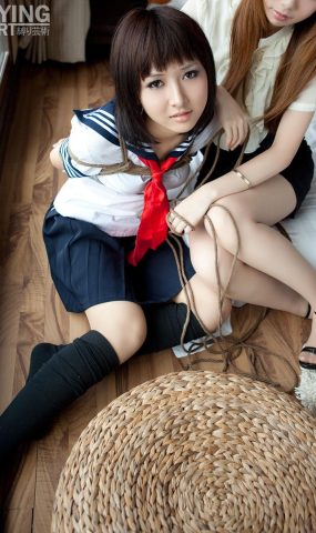 [禁忌摄影]Taboo-love NO.091 TyingArt 縛リ芸術 Dimdim & Shiryl OL & School Girl 1[26P]