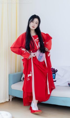 勿恋传媒 NO.2328 绒绒-汉服、布鞋、白棉袜、红色船袜[146P]