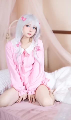 是三不是世w – 纱雾 埃罗芒睡衣[14P]