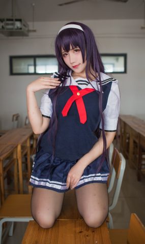 九曲Jean – 霞之丘诗羽夏季校服[40P]