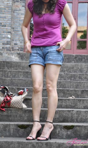 Fannie芬妮每足园 No.504 夏日足下 清爽靓丽 黑色拖鞋1[43P]