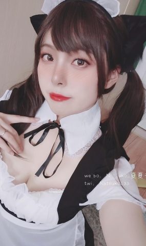 Natsuko夏夏子  – 猫耳女仆[30P]