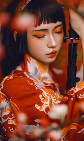 虫皿虫皿 – 日式和服武士艺伎[18P]