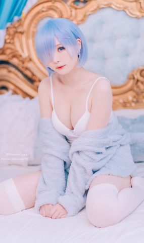 霜月shimo – 雷姆猫咪装 [16P]