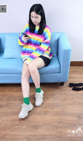 [只糖棉袜] NO.045 野鹿 彩虹糖给我一颗好不好 在现浏览