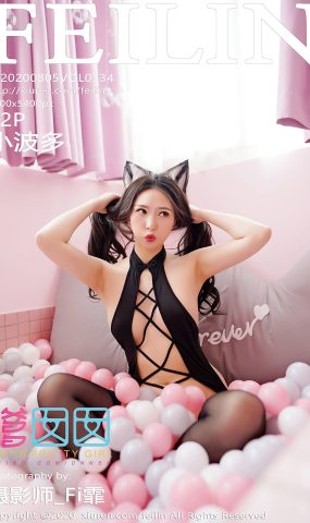 [Feilin嗲囡囡] 2020.08.05 VOL.334 小波多 至服猫咪黑丝[40+1P]