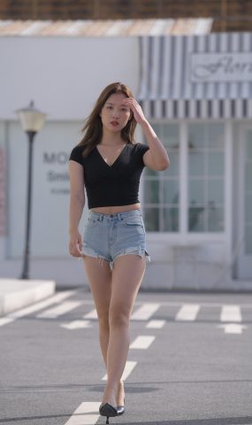 唯美街拍 NO.1102 牛仔热裤 (2) [76P]