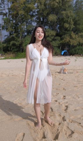唯美街拍 NO.1199 白色彼基尼女孩 (4) [84P]