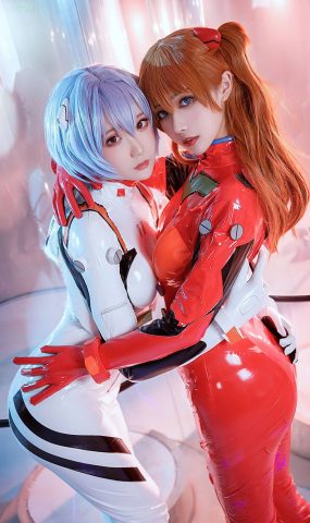 Momoko葵葵  & 瓜希酱 – EVA 双厨狂喜版[62P]