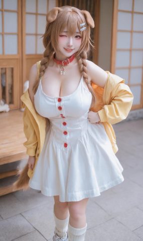 AI绘画 625 非国漫 cos兽耳萌妹字[26P]