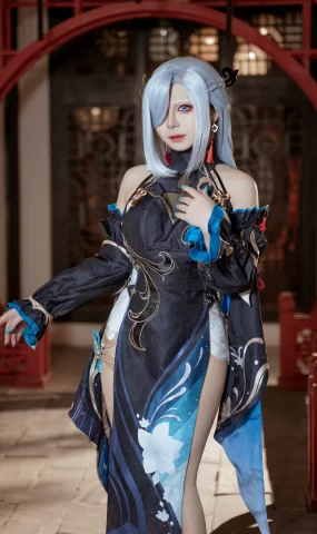 虎森森  原神 申鹤 冷花幽露[35P]