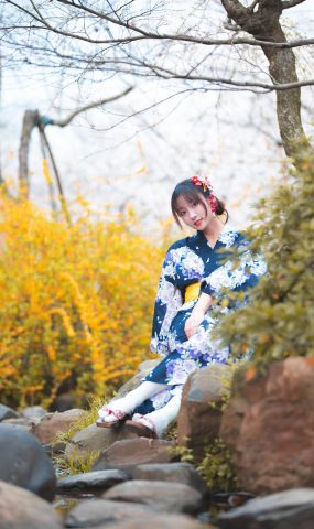 冬马路纱 – 樱园浴衣[9P]