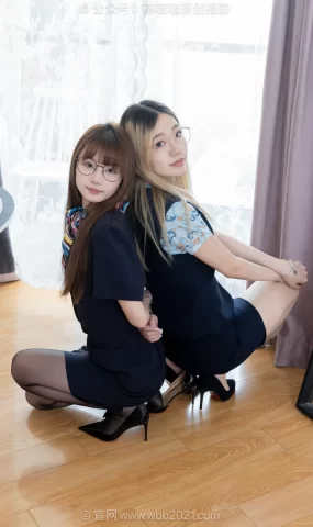 [BoBoSocks袜啵啵]NO.631 小甜豆&甜甜圈-高跟鞋、至服、薄肉丝、薄黑丝[170P]