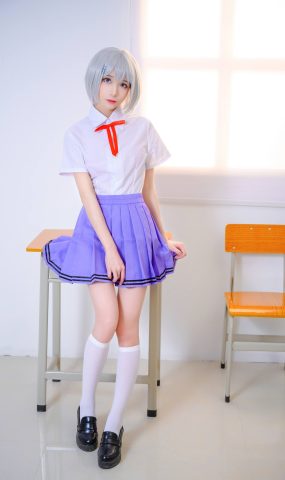 Tomoyo酱  – 鸢一折纸 校服[12P]