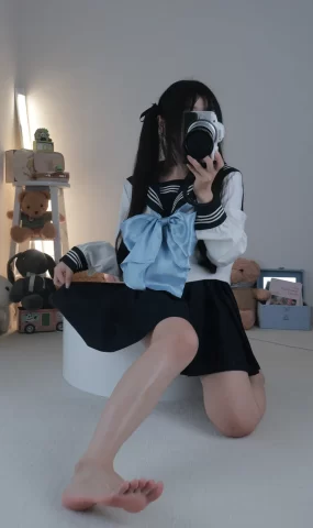 小羊蛋卷 黑丝水手[10P]