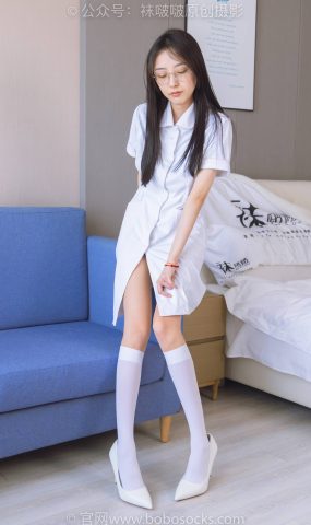 [BoBoSocks袜啵啵] NO.196 稚予-高跟鞋、白丝小腿袜、肉丝、互士装（花絮版）[139P]