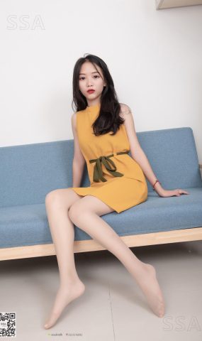 [SSA丝社] NO.165 小凉 黄色连衣裙肉丝首秀 在现浏览
