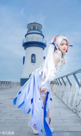 兔玩映画 C175 碧蓝-欧根花嫁 [35P]