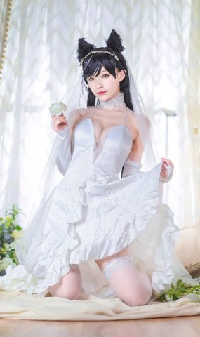 人气动漫Coser@铁板烧鬼舞 爱宕婚纱998 在现浏览