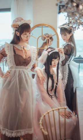 人气动漫Coser@铁板烧鬼舞 爱老师+奶文+鬼舞铁板烧透明女仆 在现浏览