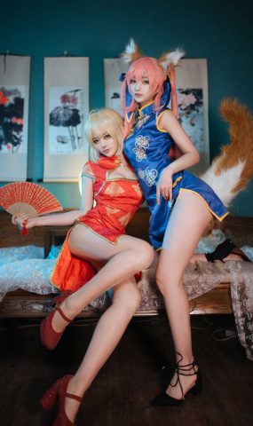 人气动漫Coser@铁板烧鬼舞 玉藻前旗袍归档 在现浏览