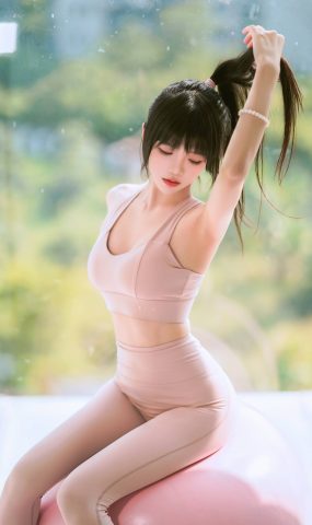 桜桃喵  – 瑜伽服[37P]