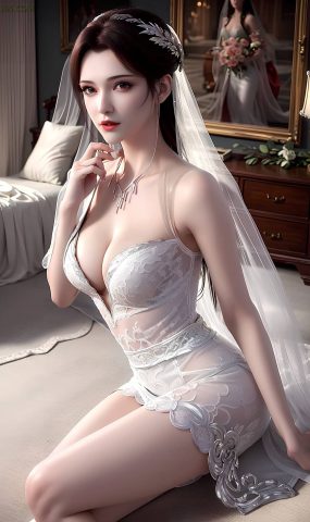 AI绘画 490 云韵白色婚纱[34P]